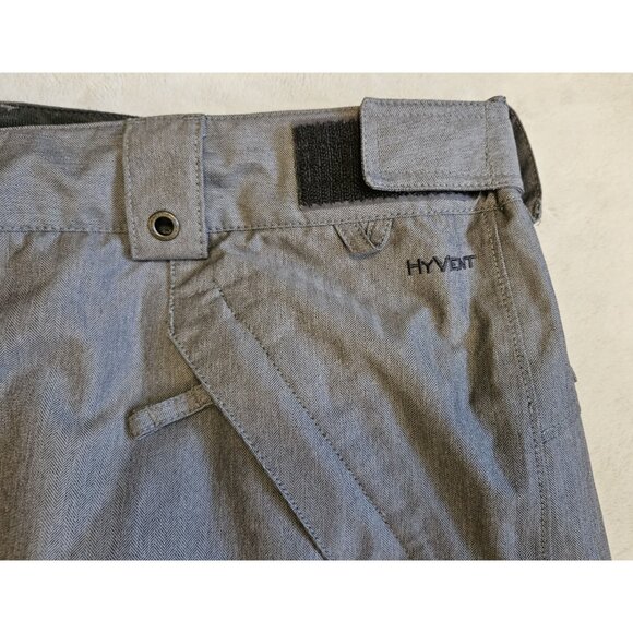 Mens The North Face Hyvent Ski Snowboard Shell Waterproof Snow Pants - Grey XL - Picture 3 of 16